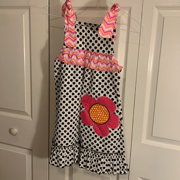 Boutique girls dress sz 8 spring custom - Picture 1 of 3